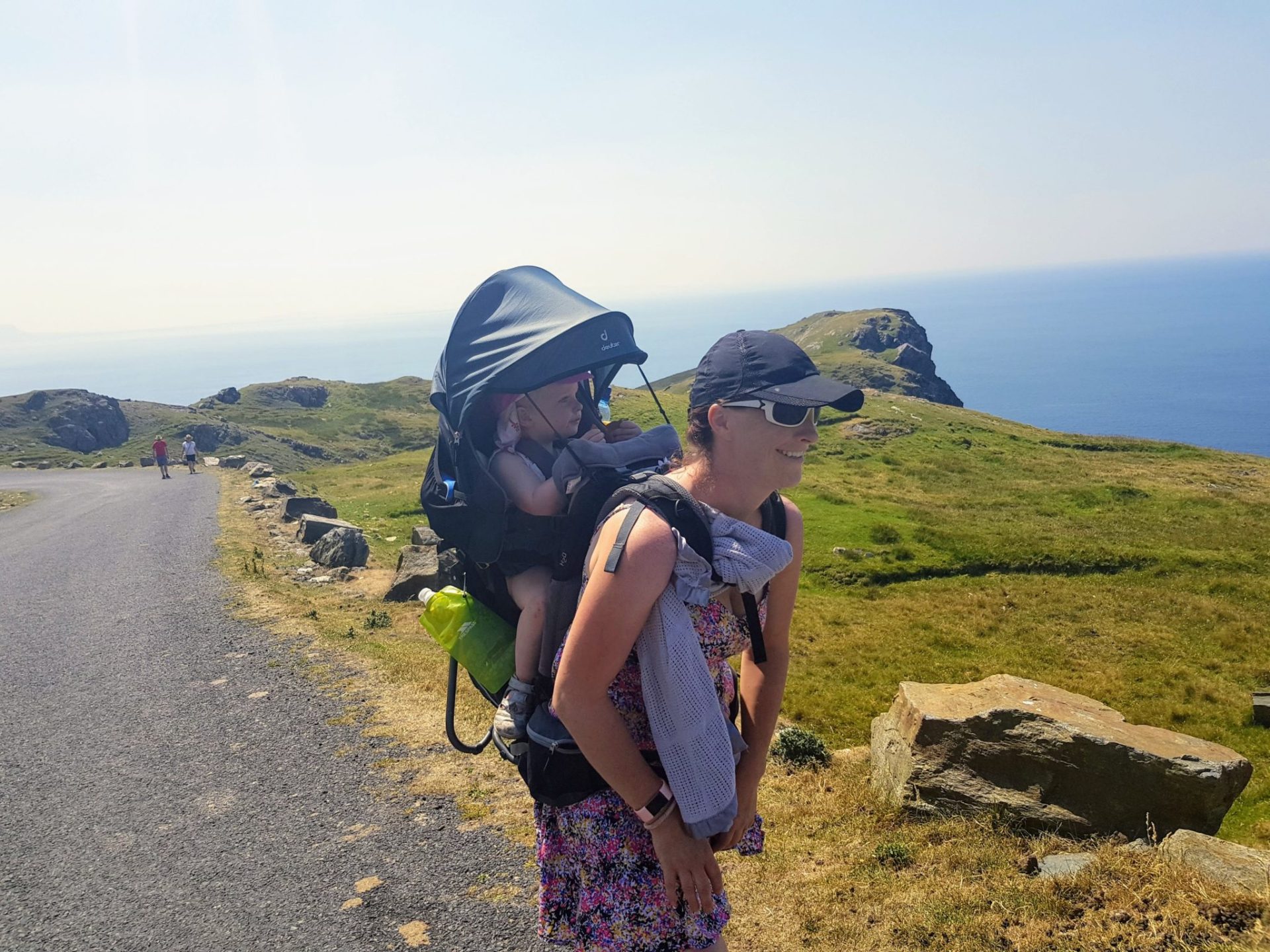 baby hiking slive league cliffs donegal